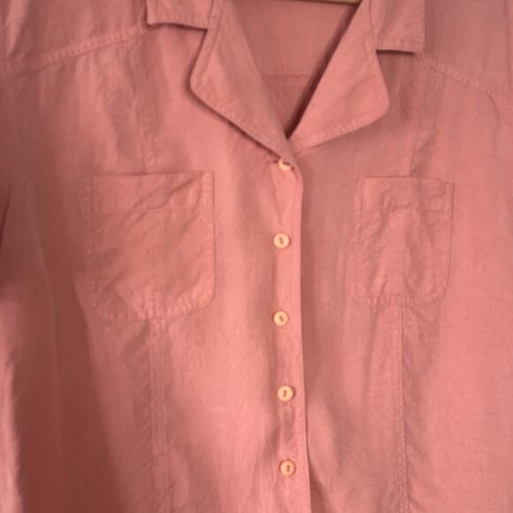 ANNA AND FRANK 100% SILK BUTTON DOWN SHIRT SIZE L - Picture 3 of 7